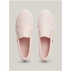 TOMMY HILFIGER ENAMEL FLAG SLIP-ON CANVAS TRAINERS FW0FW08065TJQ Whimsy Pink