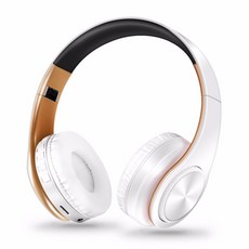 아이폰 삼성 샤오미 mp3 스포츠용 마이크 무선 스테레오 헤드셋 음악이 탑재된 AYVPII 무손실 플레이어 블루투스 헤드폰블루투스 이어폰, 02 white orange
