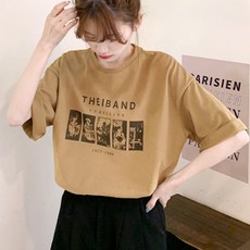 여성 캐주얼 여름 프린팅 반팔티 1P 데일리 패션 티셔츠 won*31683xD