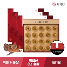 천지양 홍삼품은 녹용환 20환 x 3박스 + 쇼핑백, 3개