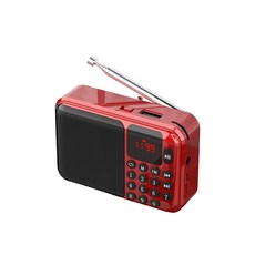 휴대용 블루투스 라디오 스피커 소형 효도 트로트 무선 재난 캠핑 등산 포켓 FM 미니 아날로그, 블루