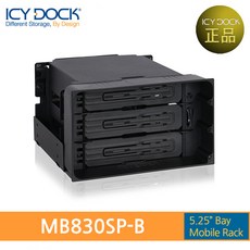 ICY DOCK ExpressCage MB324SP-B 5.25베이용 2.5인치 SAS/SATA HDD/SSD 4베이 하드랙 1개 상품 이미지