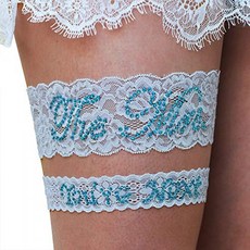 Bridal Garter - The Mrs. and You Are Next Garter Set - Garters for Bride - Lace