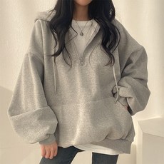 제이로그 후드 오버핏 맨투맨 티셔츠 루오지퍼HD