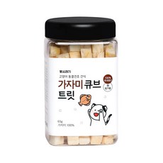  뽀시래기 고양이 동결건조 간식 큐브 트릿, 가자미, 65g, 8개 
