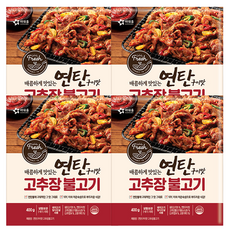 아워홈 연탄 구이맛 고추장 불고기 400g x4개, 4개