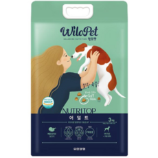  윌로펫 반려동물 어덜트 뉴트리탑 소프트사료, 닭, 2개, 3kg 