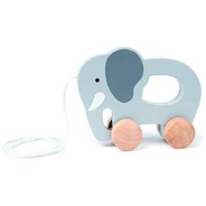 Hape 코끼리 나무 밀고 당기기 유아 장난감 L : 5.7 W : 2.4 H : 4.5 inch, One Color_One Size, One Color, 상세 설명 참조0