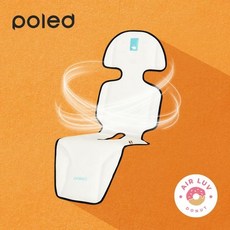 폴레드 카시트 쿨시트 에어러브2 도넛+보조배터리+아이시원해, 스트라이프