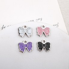 비즈아이 [8-045-06]써지컬스틸 펜던트 에폭리본 12x10mm 1개