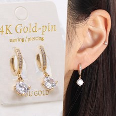 14k귀걸이큐빅
