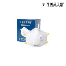 세이프크린 9600-N95V 10개입 산업용 안전 방진마스크 마크라이트, 1개