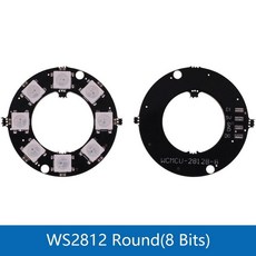 5050 RGB LED 링 램프 라이트 및 통합 드라이버 Arduino Diy 드라이버 키트용 5V 3 4 7 8 9 2 6 24 비트 3, 08 WS282 Round8 Bits, 1개