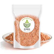 오허브 레드 렌틸콩 렌즈콩 250g, 3개
