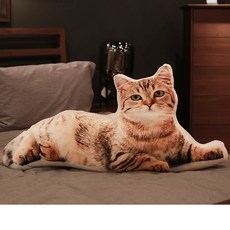바디플로우 바디필로우 다리베개 실물강아지쿠션, 코숏_80cm