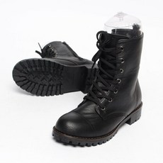 여성데일리레이스업플랫워커부츠