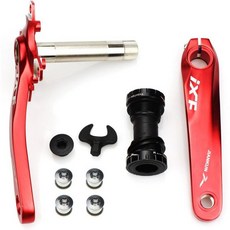  시마노 체인링 38t 스램 이너체인링 크랭크 34t CYSKY 자전거 암 세트 산악 170mm 104 BCD 하단 브래킷 키트 및 체인 링 볼트 MTB BMX 로드 자전거용 FSA, 레드 