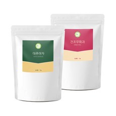 [브이플랜] 말린 건 대추야자 1kg + 반건조 무화과 1kg, 1세트