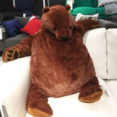 IKEA 곰 쿠션 인형 불곰 대형 애착 선물 100cm, 이케아 곰 + 100센티cm