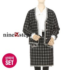 나인스텝 트위드가디건+스커트SET AH90DSE005A