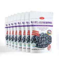 옥스포드 야생블루베리 동결건조 과일칩, 30g, 8개