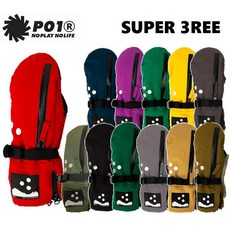 스키 보드 장갑 22-23 P01 플레이 SUPER 3REE 슬링 로브 이너그 로브포함 손싸개 미트 스노보드 GLOVE PLAY DESIGN 디자인 남성 레이디스 레드 PURPLE, S
