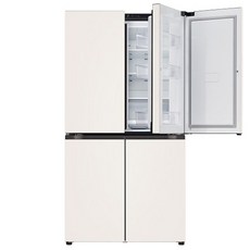 LG전자 LG디오스 오브제컬렉션 5도어 냉장고(T873MEE111)+전기레인지, 단일옵션