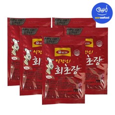 움트리 실장님 회초장 40g 일회용 미니 소포장 양념 초고추장, 5개