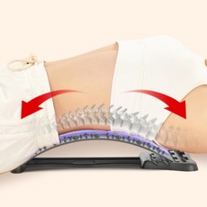 클린앤깔끔 등스트레칭기구 허리 말린등 펴주는 도구, 클린 퍼플, 1개
