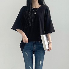봉시스터즈 기모피치반팔티셔츠 겨울티 겨울반팔 이너 레이어드반팔