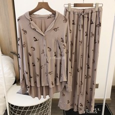 이효리호피잠옷