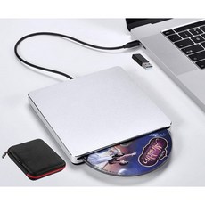 외장 DVD 드라이브 USB 3.0/Type-C Slim 슬롯인 CD/DVD+/-RW 버너 플레이어 Mac용 USB C Superdrive(Mac Pro Air Laptop Mac i, 단일옵션