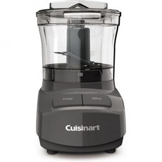 미국 쿠진아트 푸드 프로세서 반죽기 Cuisinart 3-Cup Mini Chopper (Anchor Gray) CCH-3AG 249289, 1개
