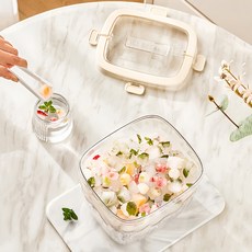 FangCheng 아이스 버킷 와인/삼페인/맥주/투명색 아이스버켓 가정용 얼음통, 베이지, 1개
