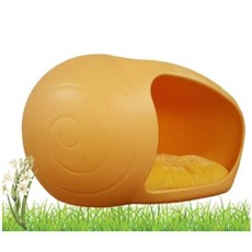강아지집 달팽이 강아지 하우스 옐로우 애견 실내집