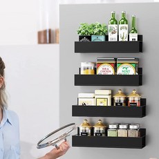  ZOZOFO다용도 마그네틱 냉장고 자석선반 스몰+라지+롤링용지선반 3개, 1개, 3 pcs(스몰+라지+롤링용지선반) 