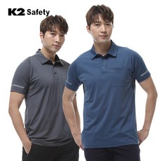 K2세이프티 반팔 티셔츠 근무복 여름 카라 TS-221R
