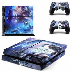 몬스터 헌터 월드 PS4 스킨 스티커 데칼 커버 보호대 콘솔 및 컨트롤러 스킨 비닐, 1개, 없음, 11) YELLOW