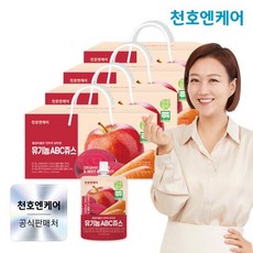 [천호엔케어] 하루활력 유기농 ABC주스 70ml 30팩 4박스/천호식품, 120개