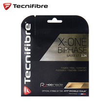테크니화이버 X-ONE BIPHASE 1.24 단품 테니스 스트링, 네츄럴