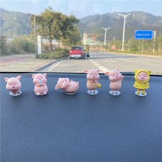 일육일팔몰 꿈꾸는돼지육돌이 6종 대쉬보드 장식품, 미니돼지 6종, 1개