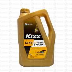 킥스 KIXX G1 Fe 5W-20 4L 가솔린엔진오일, kixx G1 Fe 5W20 4L, 5w20, 1개