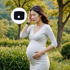 손목 입덧밴드 산모 멀미 팔찌 지압밴드 2color, 블랙, 1개