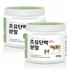 소초유 어린이 젖소 초유 단백 분말 단백질 성인 초유분유 파우더 아이성장 유아단백질 200g 2통, 단일상품, 단일상품