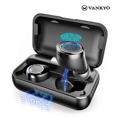 VANKYO X200 블루투스이어폰 무선이어폰 300시간 재생 IPX8방수등급 가성비 이어폰 배터리 잔량표시 스마트 LED