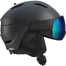 Salomon Driver S Ski Snowboard Helm Visier 남성용 헬멧, 올 블랙