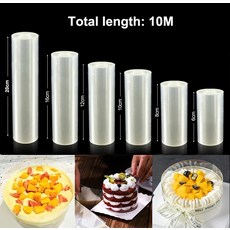 케이크 장식용 투명 아세테이트 필름 케이크 서라운드 필름 무스 케이크 시트 가장자리 주변 DIY 베이킹 도구, 1)6cm, 1개