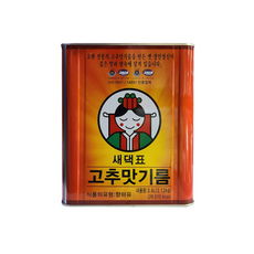 새댁표 고추맛기름 3.4L 새댁 고추기름, 90개