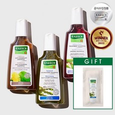 라우쉬 라우쉬 BEST 샴푸 3종(콜츠푸트/씨위드/윌로우바크) + GIFT, 씨위드 샴푸 200ml