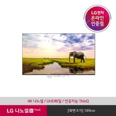[LG전자] & 나노셀 AI ThinQ TV 75NANO93KW (벽걸이형/단품명 75NA, 상세 설명 참조